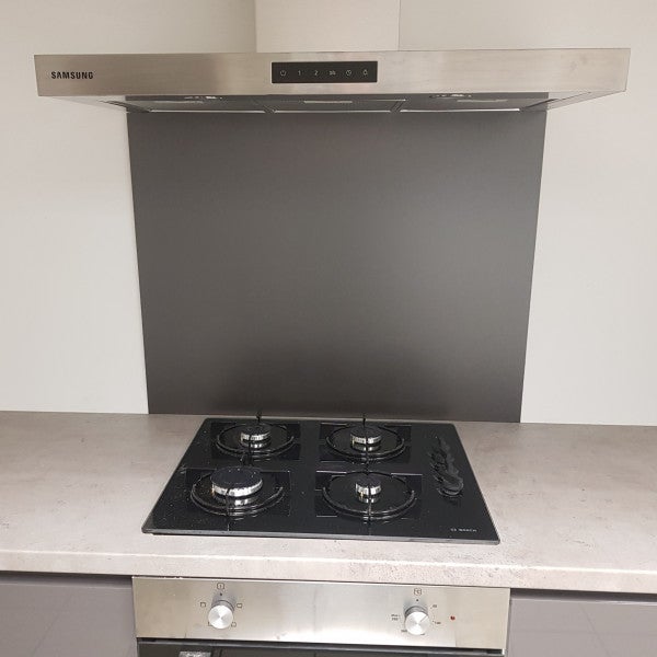 &nbsp;Crédence Composite Aspect Anthracite Brossé H 65 cm x L 110 cm