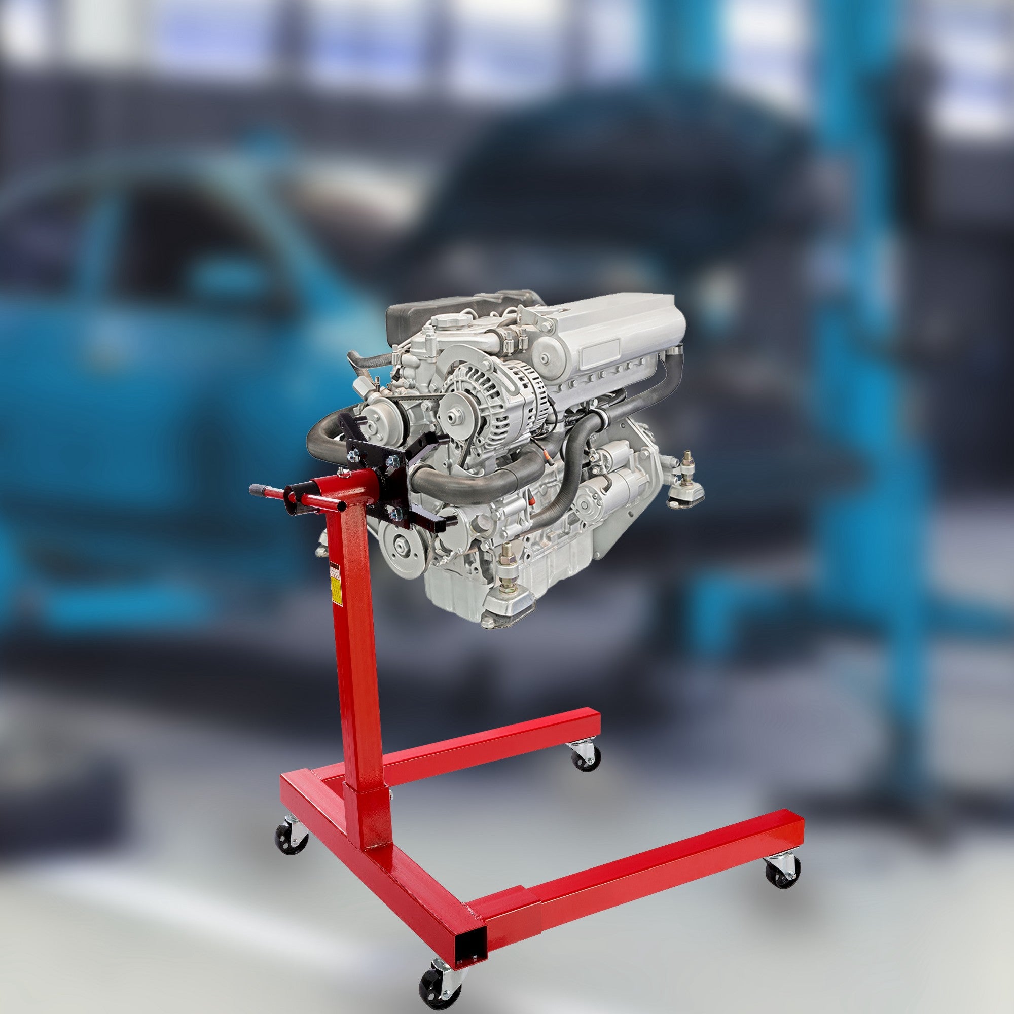 Support Moteur Levage 570kg - Griffes Réglables - Rotation 360° - WilTec