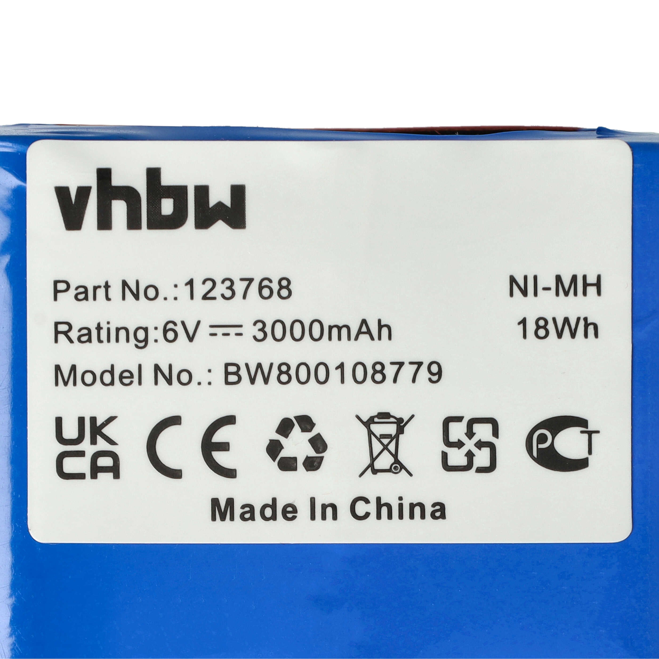 vhbw Batterie compatible avec Sachs moteurs de divers motocycles avec régulateur de charge (3Ah, 6V, NiMH) - 4