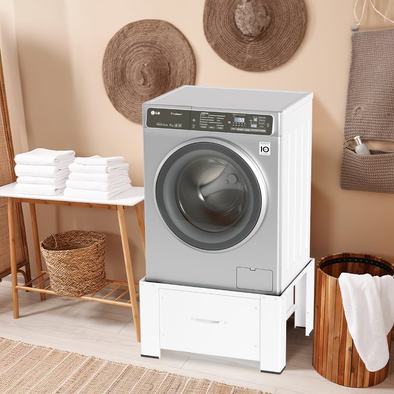 Support de machine à laver Socle pour lave-linge avec tiroir Socle stable pour lave-linge Support de machine à laver - 4