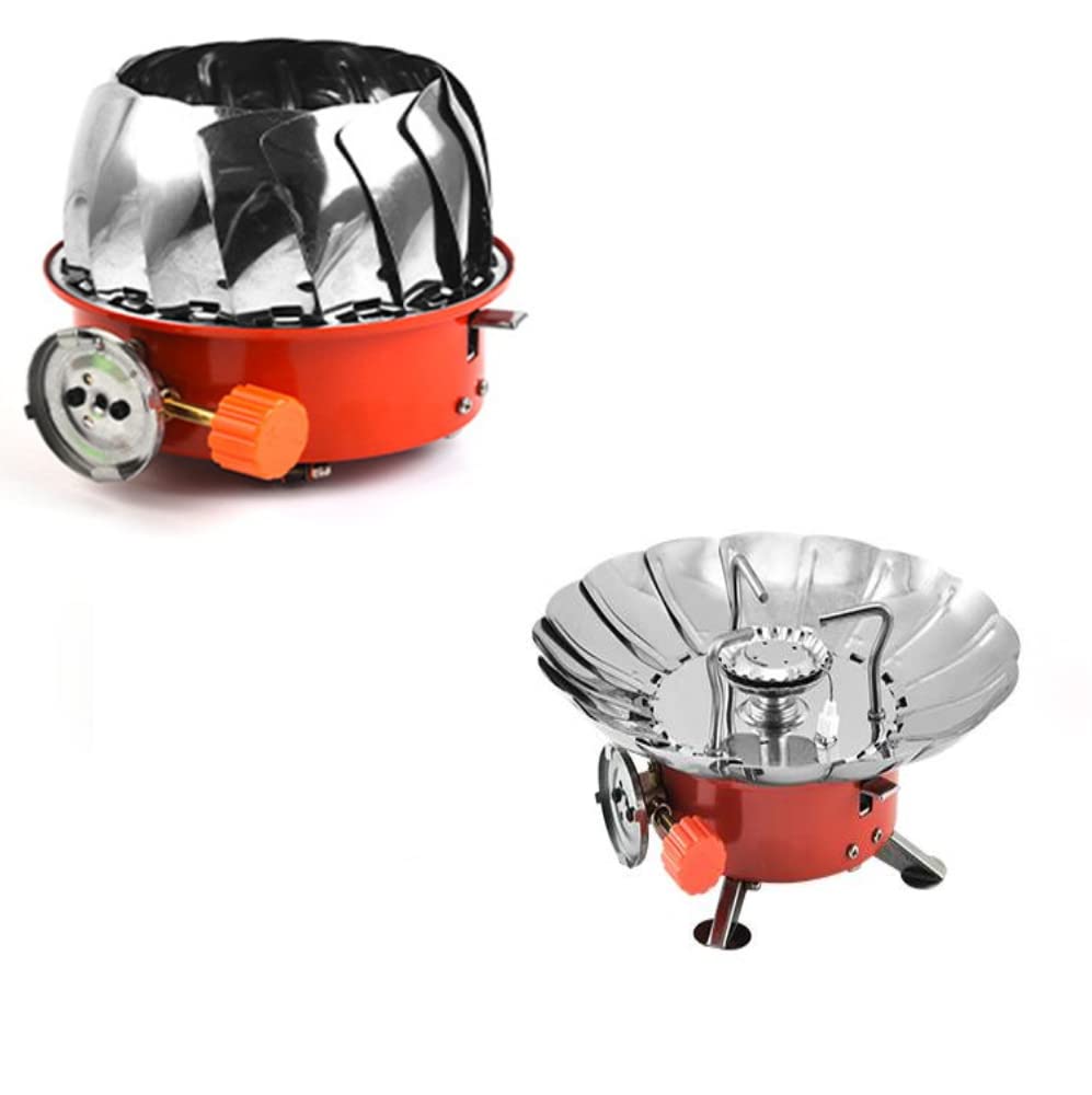 Mini Réchaud Gaz Camping Darryy – Pliable, 2800W, Coupe-vent, Allumage Piézo – Léger 468g, Parfait Pour Rando Et Barbecue