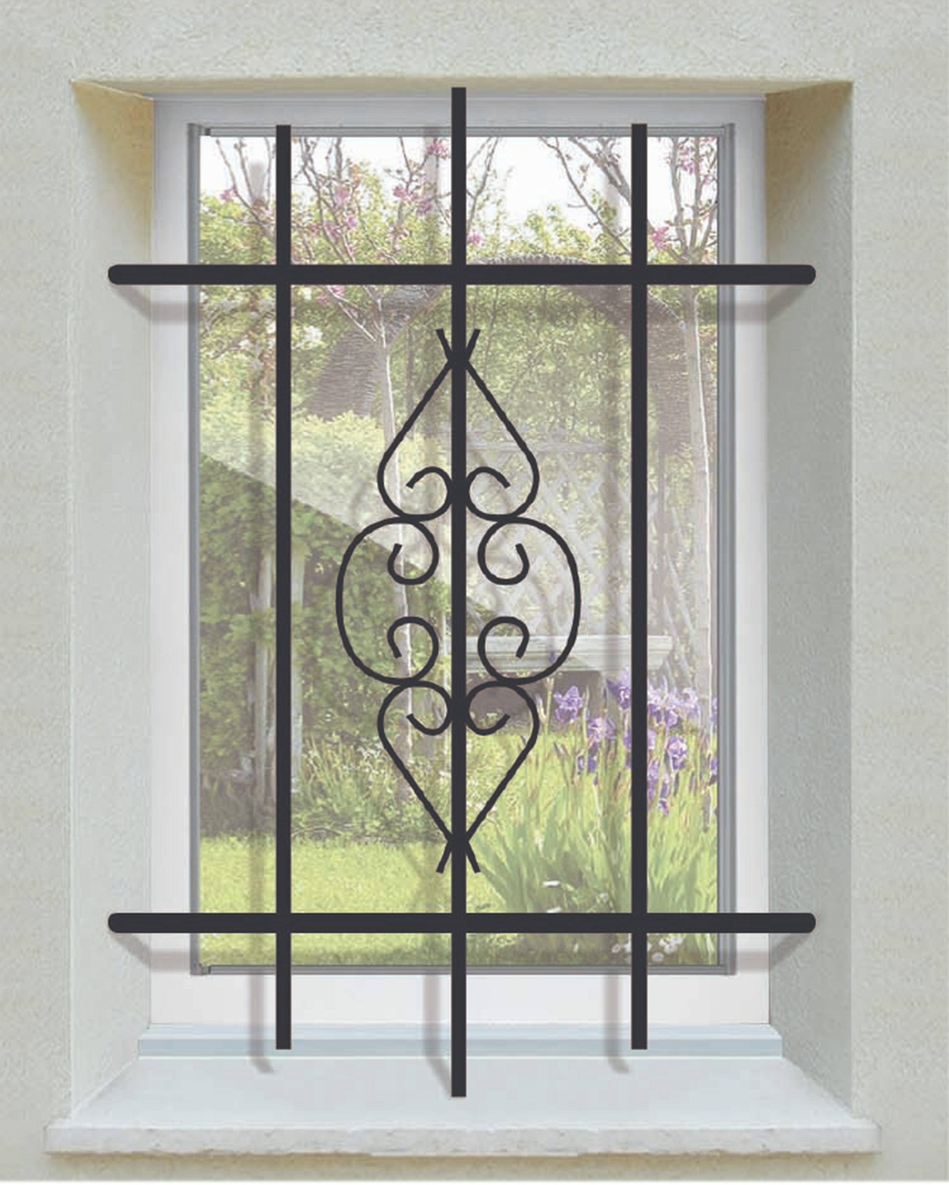 Grille De Defense DISTRI Pour Tableau Hauteur 95 Cm X Largeur 100 Cm