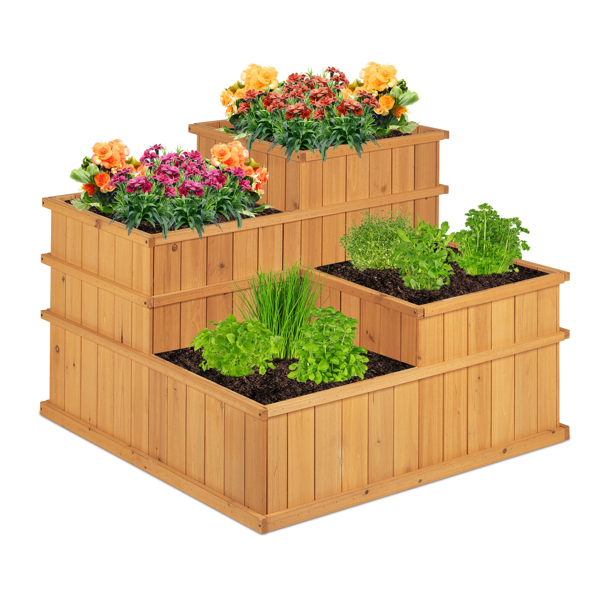 Jardin Potager Diff rentes Hauteurs 4 Bacs Balcon Terrasse Caisse jardin-potager-diff-rentes-hauteurs-4-bacs-balcon-terrasse-caisse