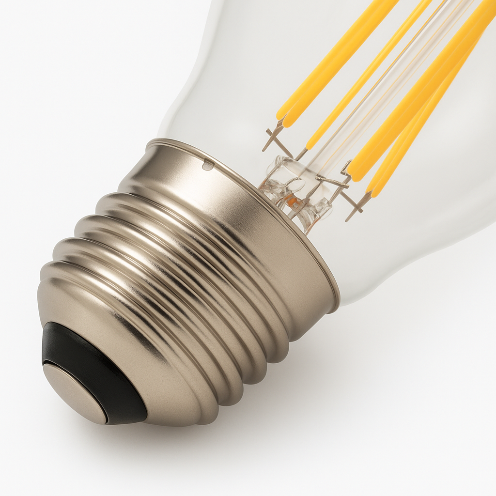 Jandei Ampoule à Led G125 E27 Globe avec Filament 7W 1521Lm Transparent et Vintage. Lumière chaude 2700K - 4