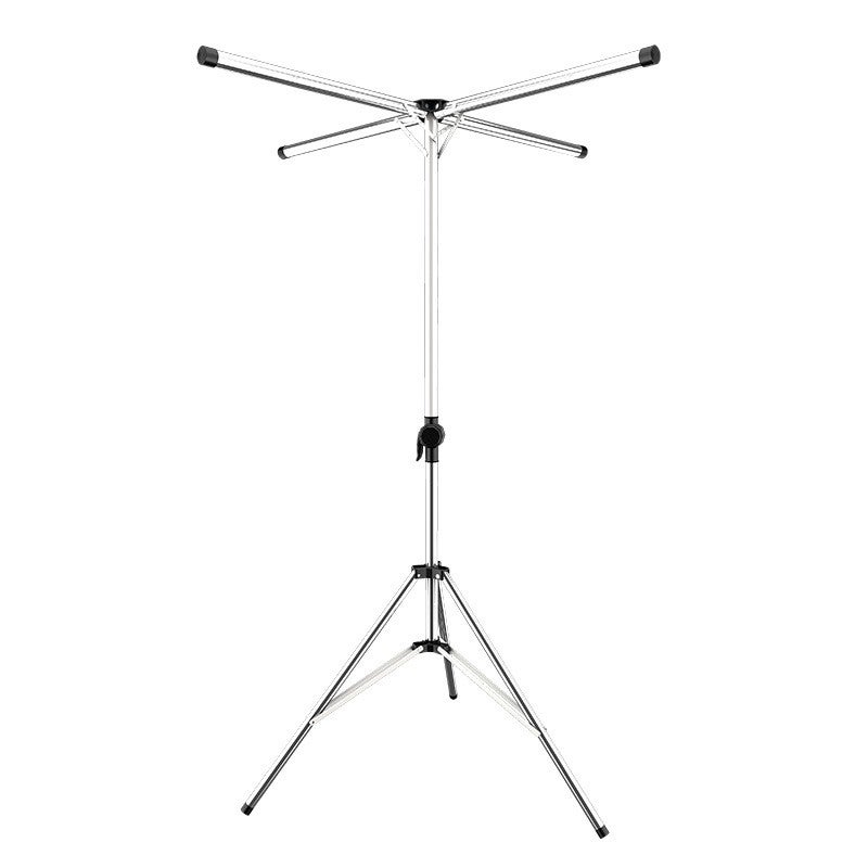 Uscator de rufe Flippy pliabil, telescopic, cu 4 brate, otel inoxidabil, gri