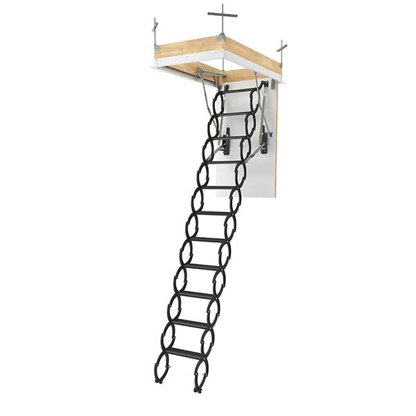 Echelle escamotable en métal - Trémie de 51 x 80cm - Hauteur de 2.30 à 2.50m - LST5180/250