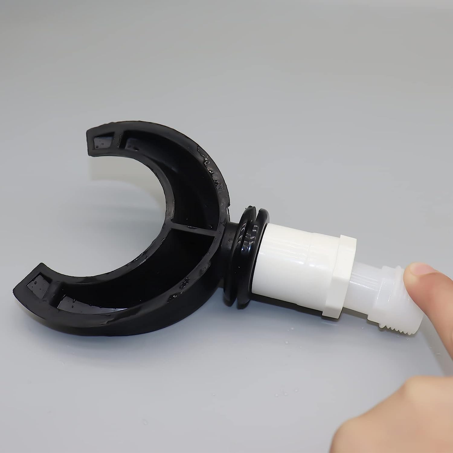 Kit tuyau circulaire en PVC 100mm avec tuyau flexible, collecteur d'eau de pluie, collecteur d'eau de descente de gouttière - 5