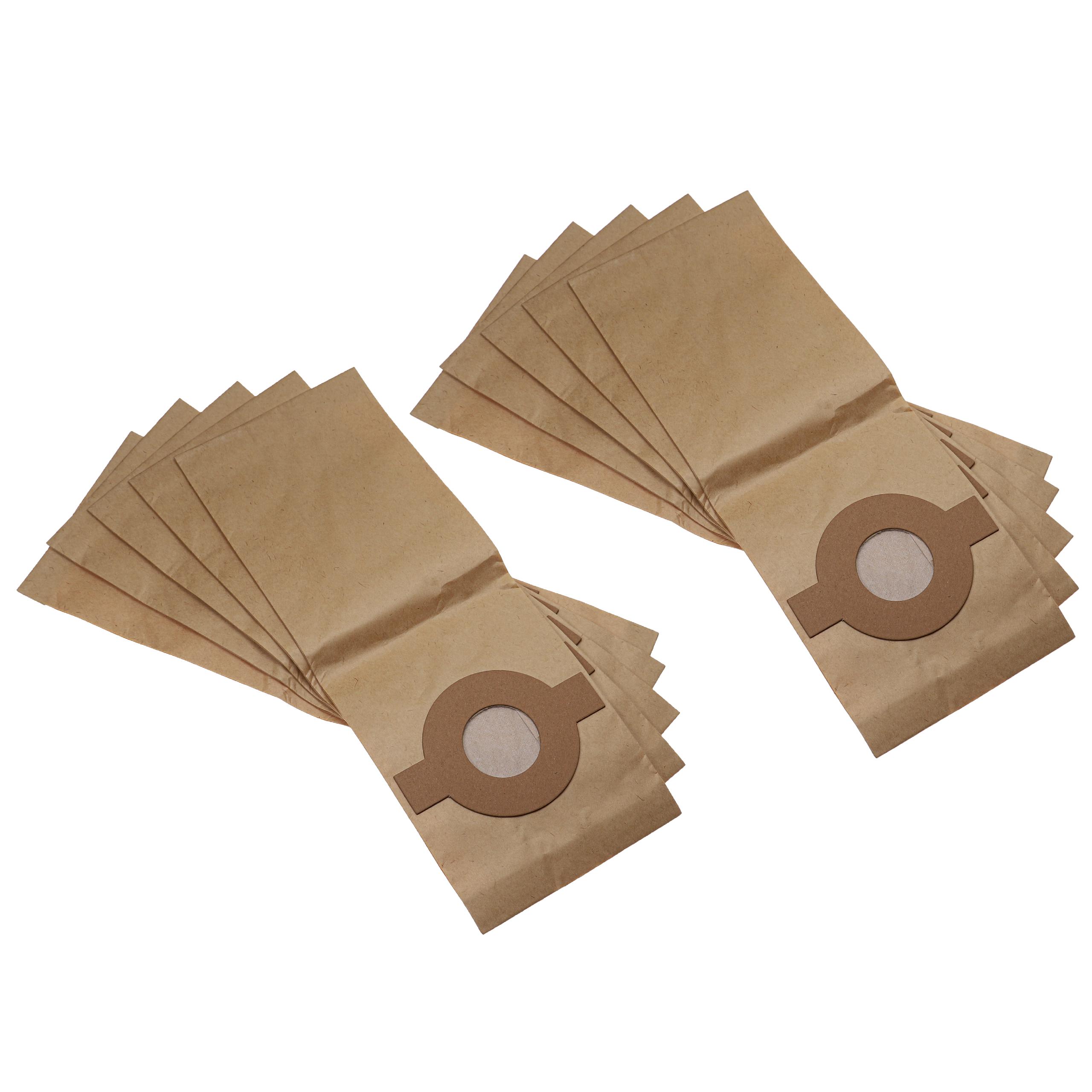 5 Sacchetti Per Aspirapolvere Vhbw Compatibili Con Kärcher 69041670 – Carta, 42,4x16,9 Cm, Marrone