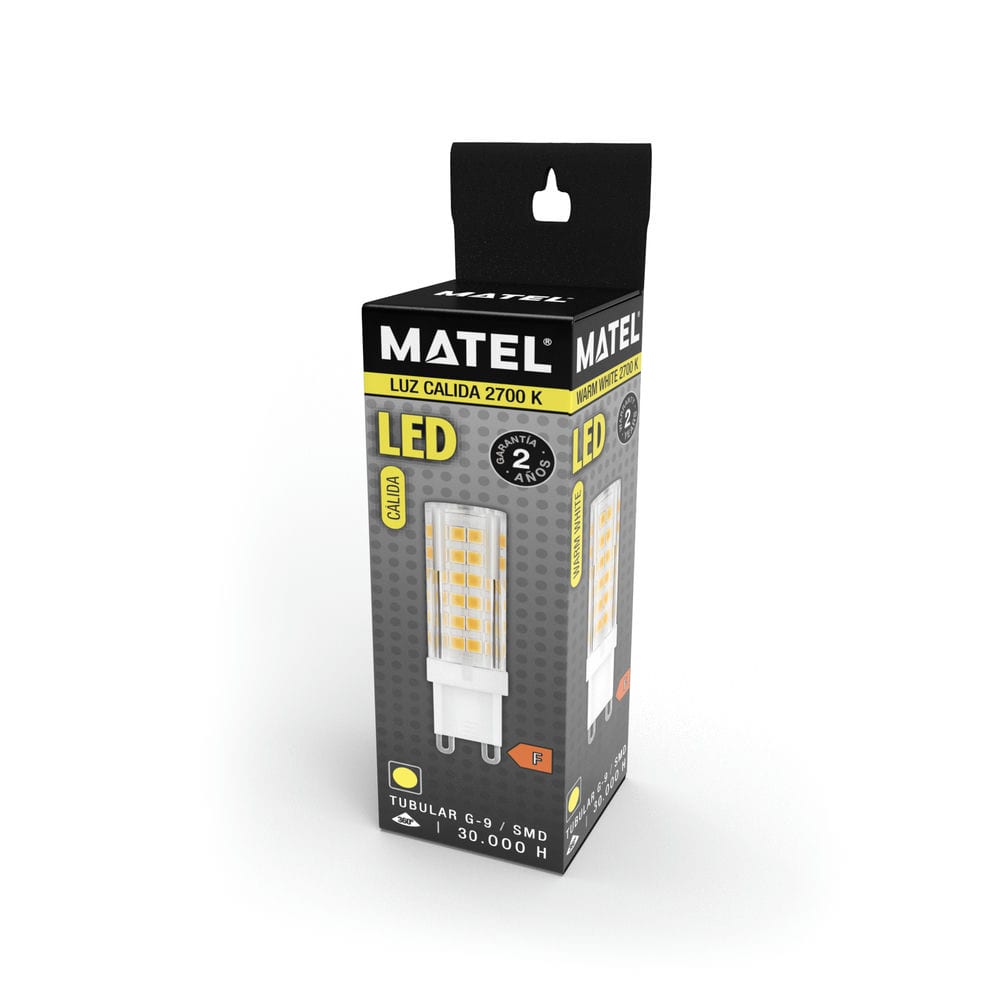 Ampoule LED PC en aluminium matel G9 6w chaude - 2