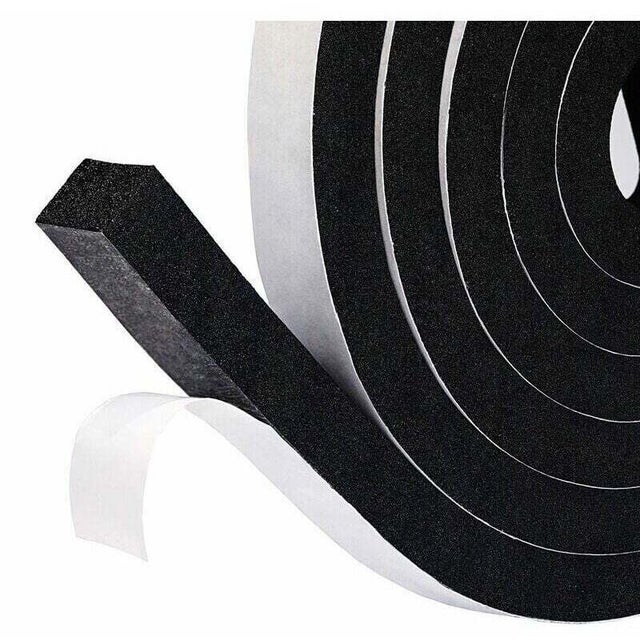 Joint Mousse Néoprène Noir Diamètre 6mm - Longueur 2 Mètres, étanche, Isolant