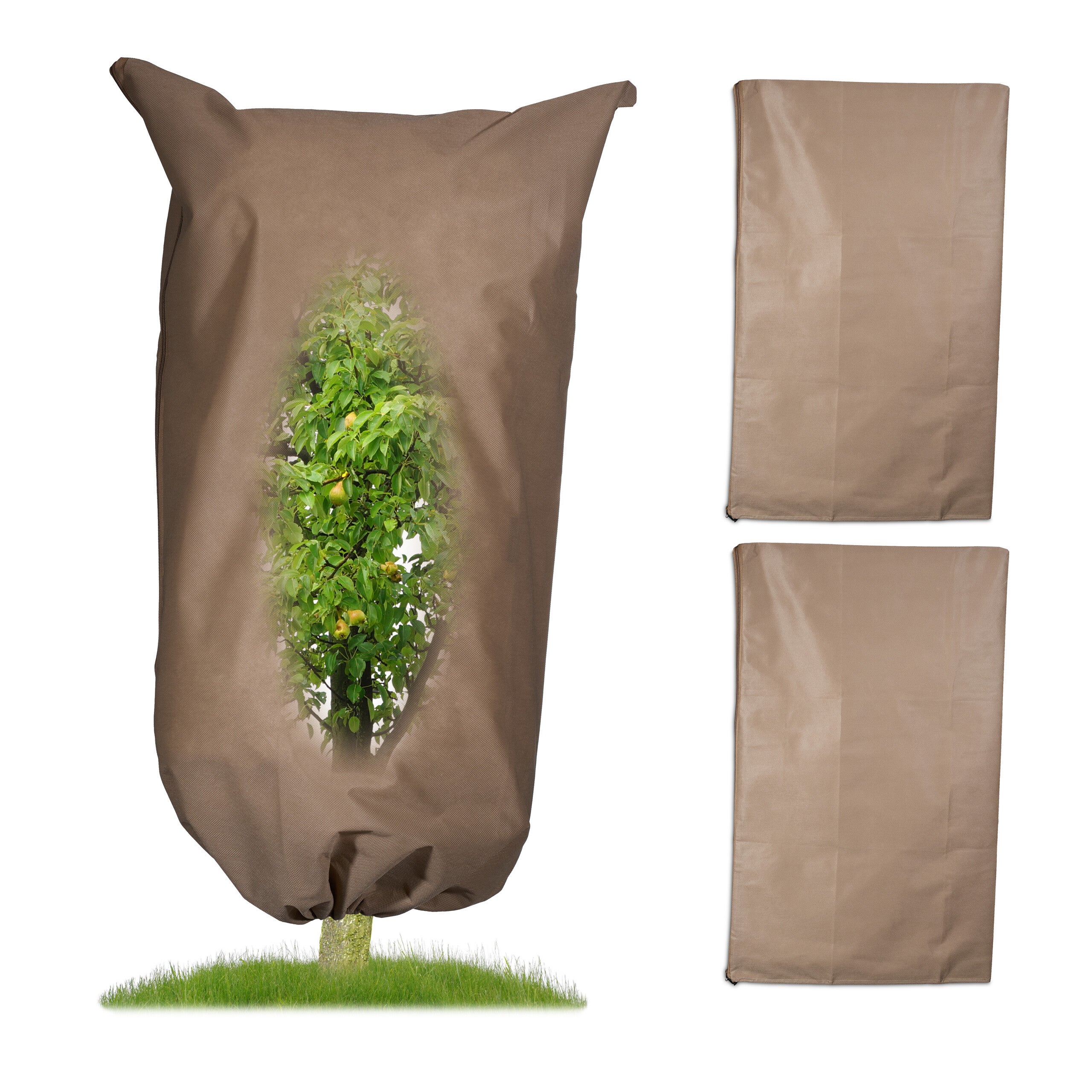 Voile D'hivernage 80 G/m² – Housse Protection Plantes Contre Gel, Vent, Pluie – 200 X 240 Cm, Avec Zip Et Cordon