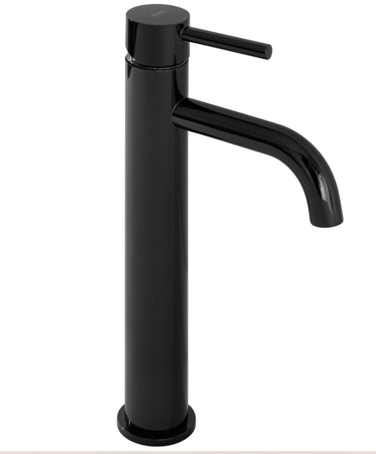 Bateria umywalkowa Rea Lungo czarna metaliczna Wysoka