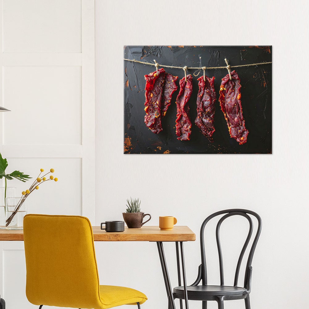 Obraz do kuchni restauracji baru jadalni, Suszona wołowina mięso 90x60 - 2