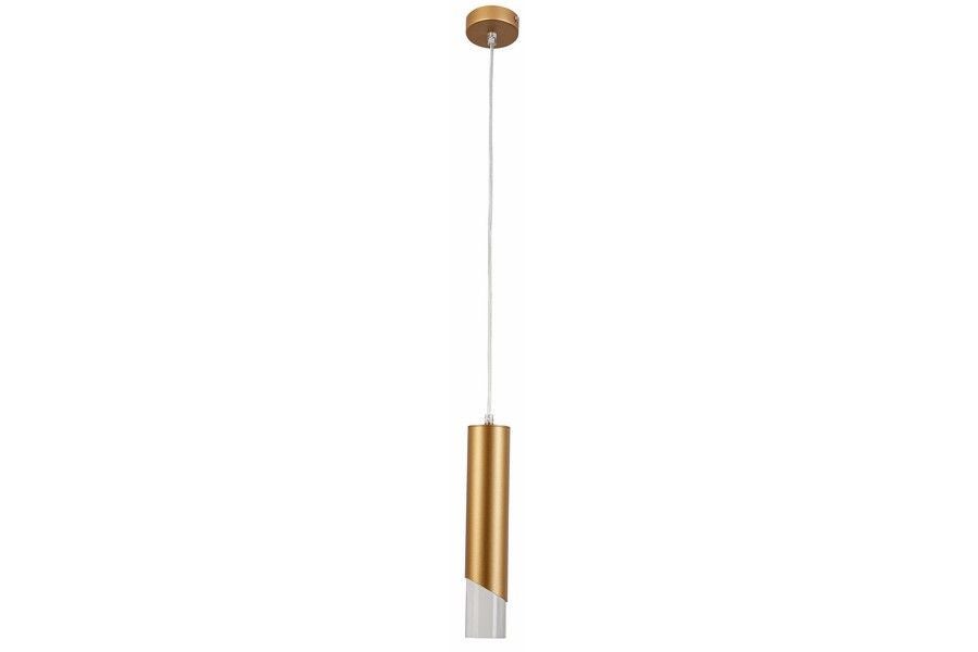 Lampa wisząca Hardin złota 1xE27x40W tuba wym: 120 x 6 x 6 cm akryl Reality