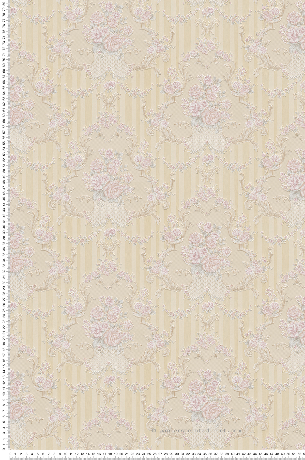Papel pintado marrón, rosa y gris estilo elegante papel pintado con dibujo de flores y plantas papel pintado vintage moderno