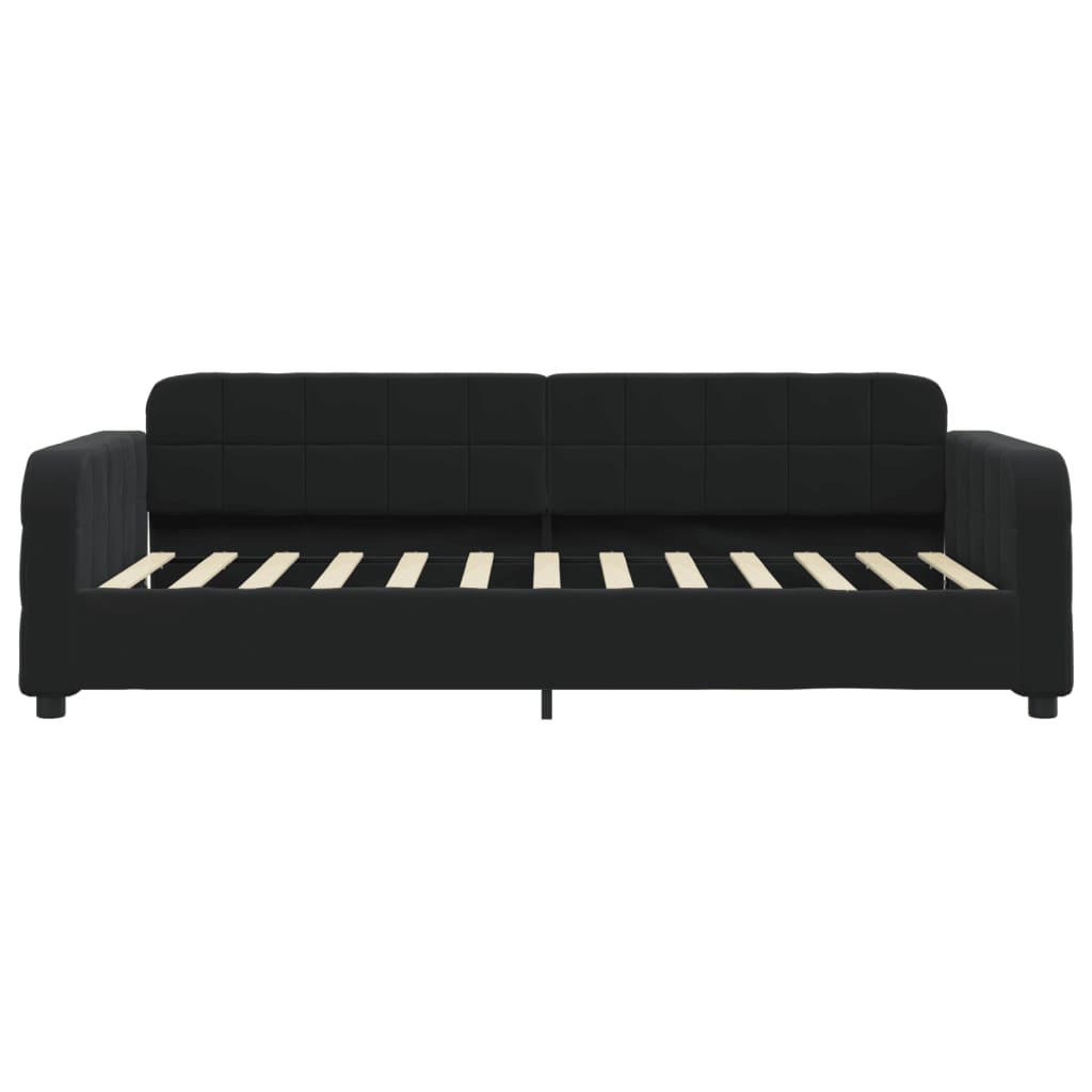 Sofá-cama 90x200 cm veludo preto vidaXL - 4