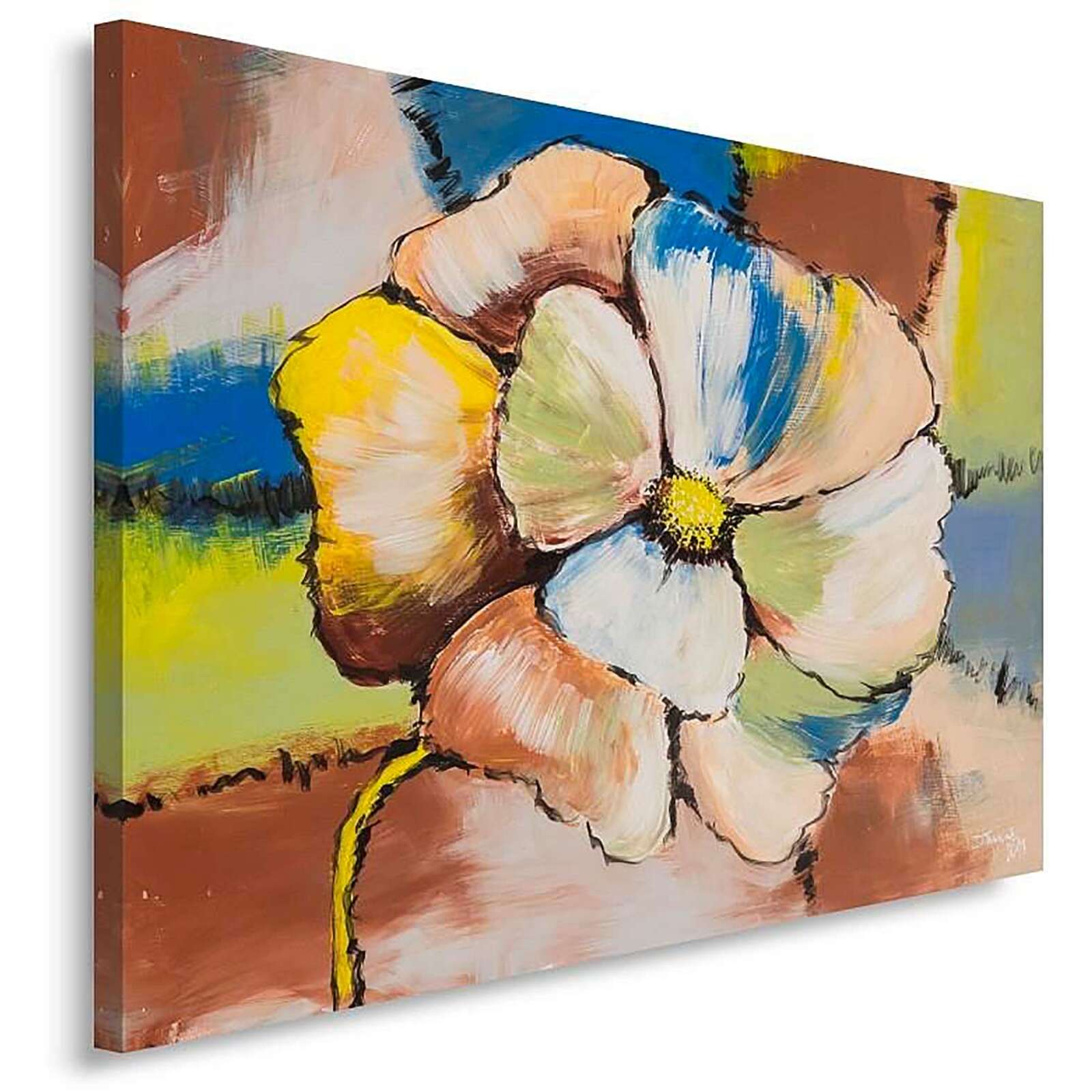 Tableau 1 grande fleur - 120 x 80 cm - 2