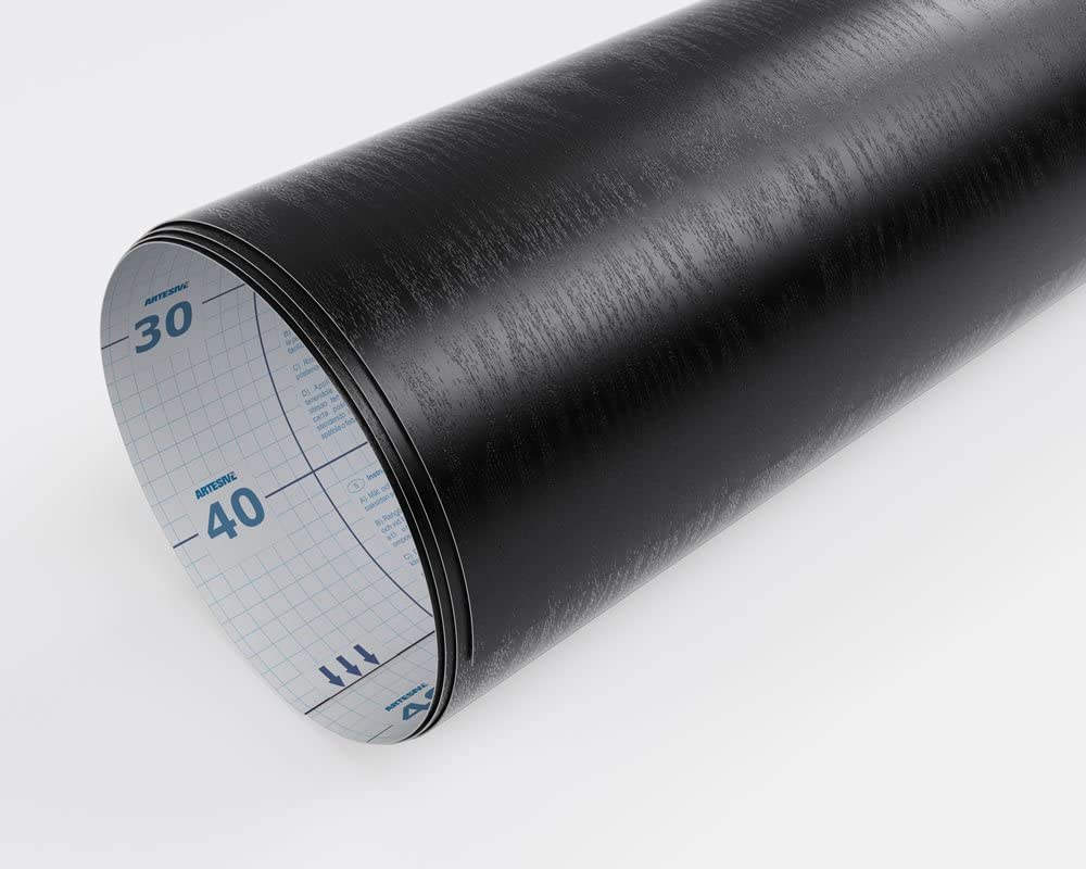 Artesive WD-035 Chêne noir mat largeur. 30 cm AU MÈTRE LINÉAIRE - Film adhésif effet bois pour intérieur - 2