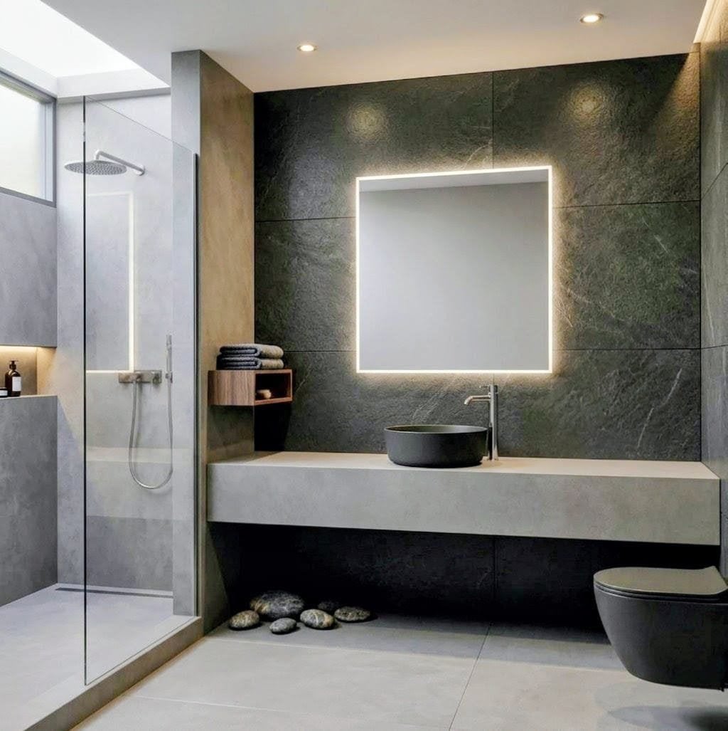 Rénovation complète de salle de bain haut de gamme