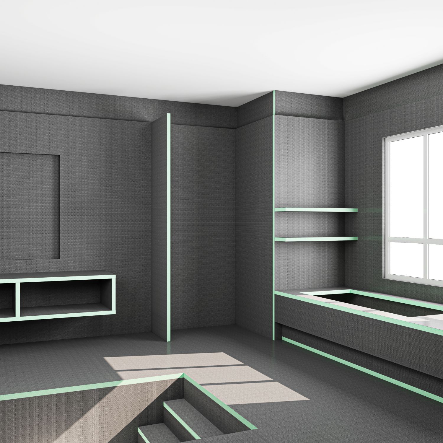 AICA receveur de douche recoupable sur mesure - 1400x800mm - receveur de douche à carreler - 4