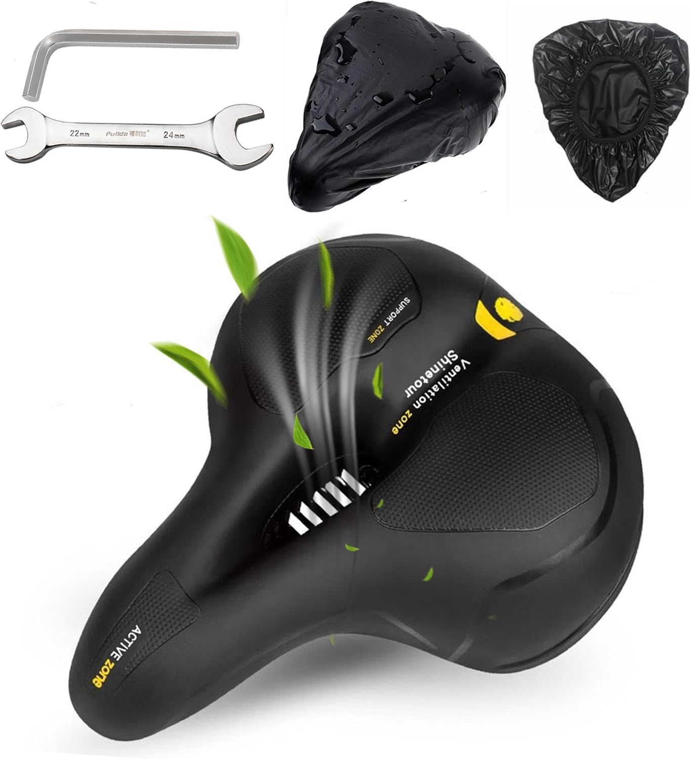 Selle de vélo ergonomique en gel confortable pour homme et femme