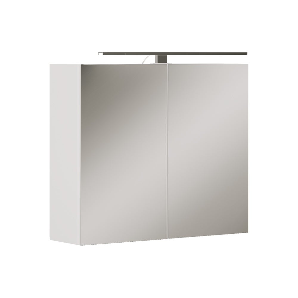 Vicco Szafka z lustrem w łazience Lavio, Biały, 70 x 60 cm z oświetleniem LED