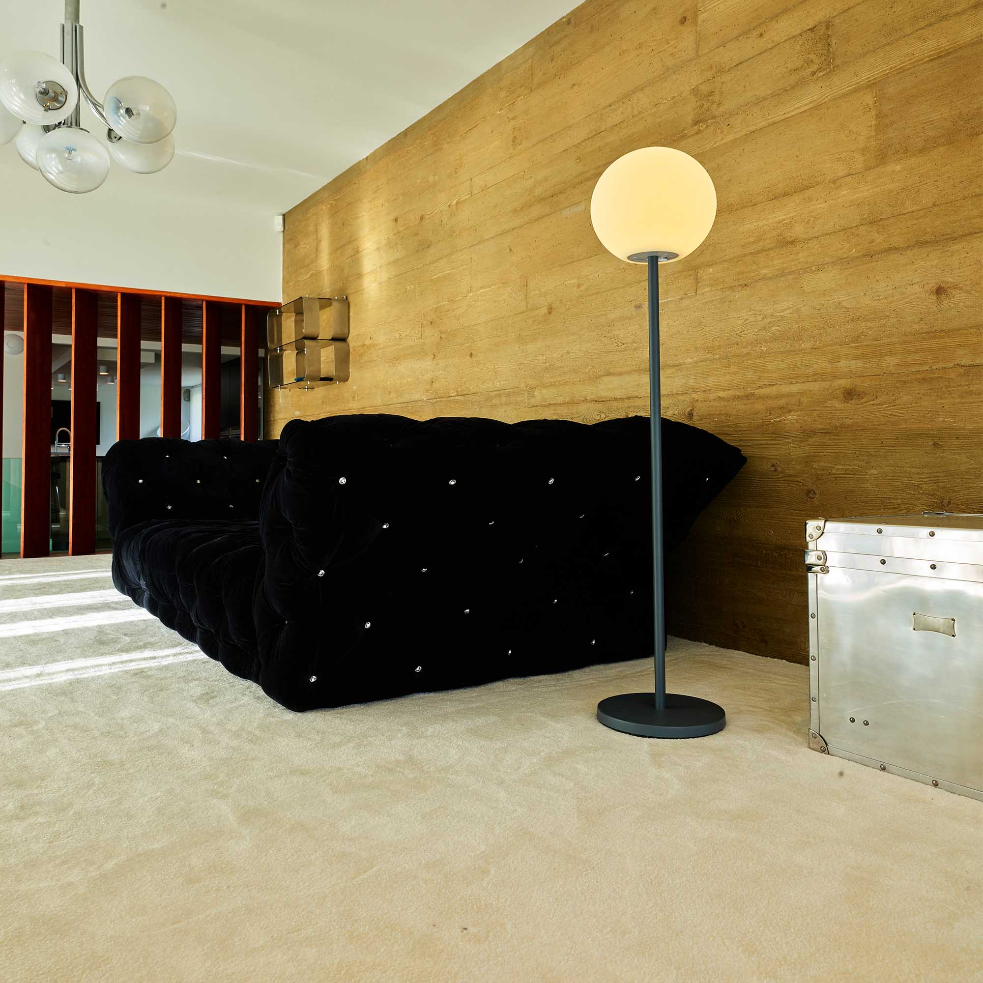 Lampadaire lumineux - LUMISKY - LUNY TALL - H150 cm - Pied métal design scandinave - LED blanc chaud et blanc dimmable - 5