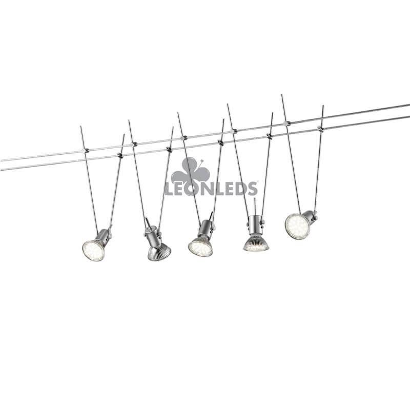 Lot de 5 lumières LED pour placards Tough Metal - Lumières à charnière