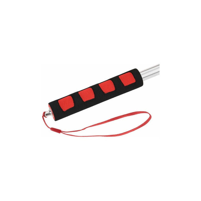 Mât de drapeau télescopique acier inoxydable 2 m extérieur rouge pour enseignant guide touristique - 4