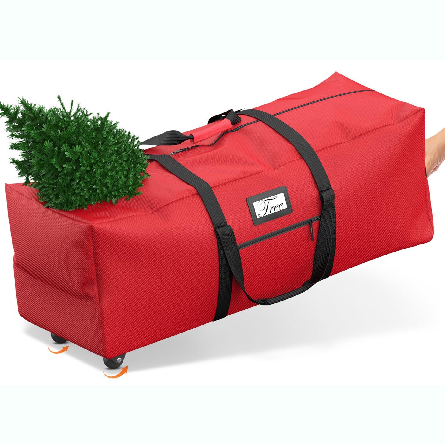 Housse De Rangement Pour Sapin De Noël 1,80-2,00m - Sac Vertical Imperméable En PE Résistant, Avec Poignées Renforcées, Protège Poussière Et Humidité