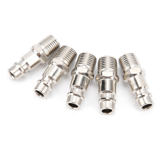 Lot De Raccords De Tuyauterie Pour Compresseur D'air, Laiton Et Acier, Avec Jauges Weiss 100 Psi