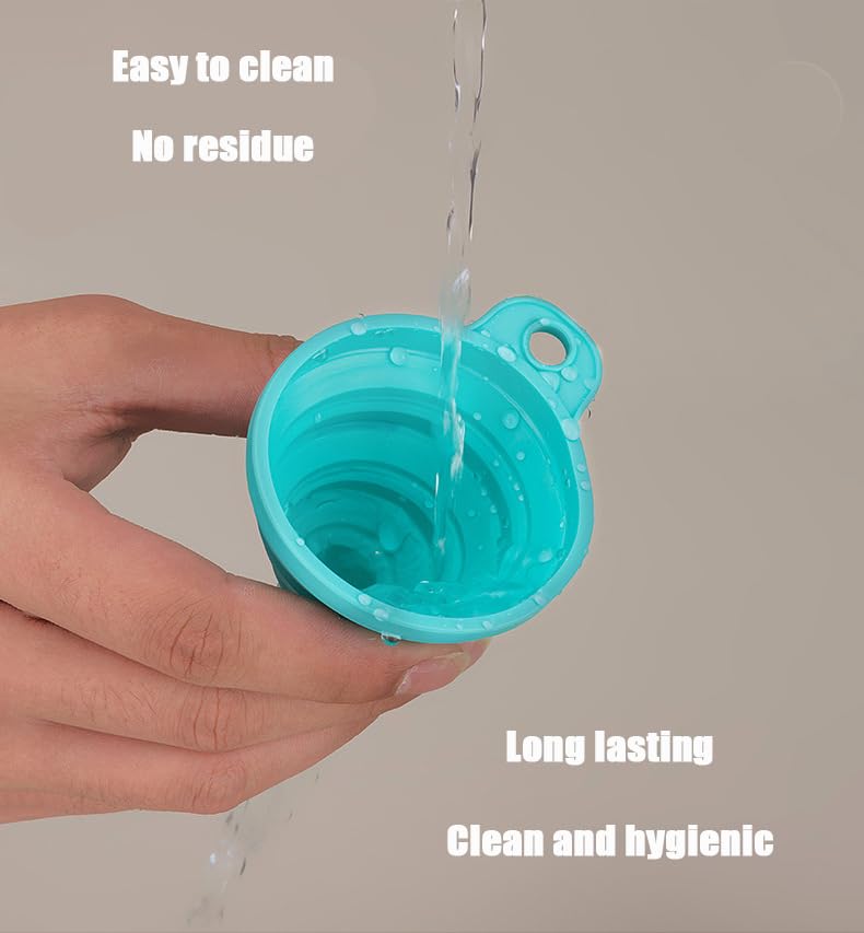 Entonnoir de cuisine pliable en silicone, anti-éclaboussures, avec support, orange - 6
