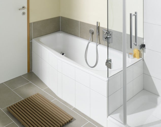 BetteLuna Baignoire à encombrement réduit, côté pieds à gauche, 1700x750x450mm, 2750-000Plus, Farbe: blanc brillant - 5