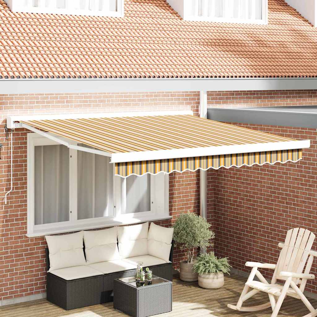 Markiza Wielokolorowe 350 x 250 cm Poliester i aluminium vidaXL