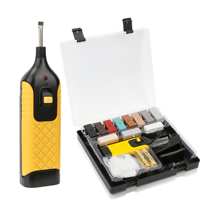 Kit Riparazione Graffi Legno - 6 Bastoncini Cera, Con Raschietto, Per Pavimenti E Mobili - Foto 7