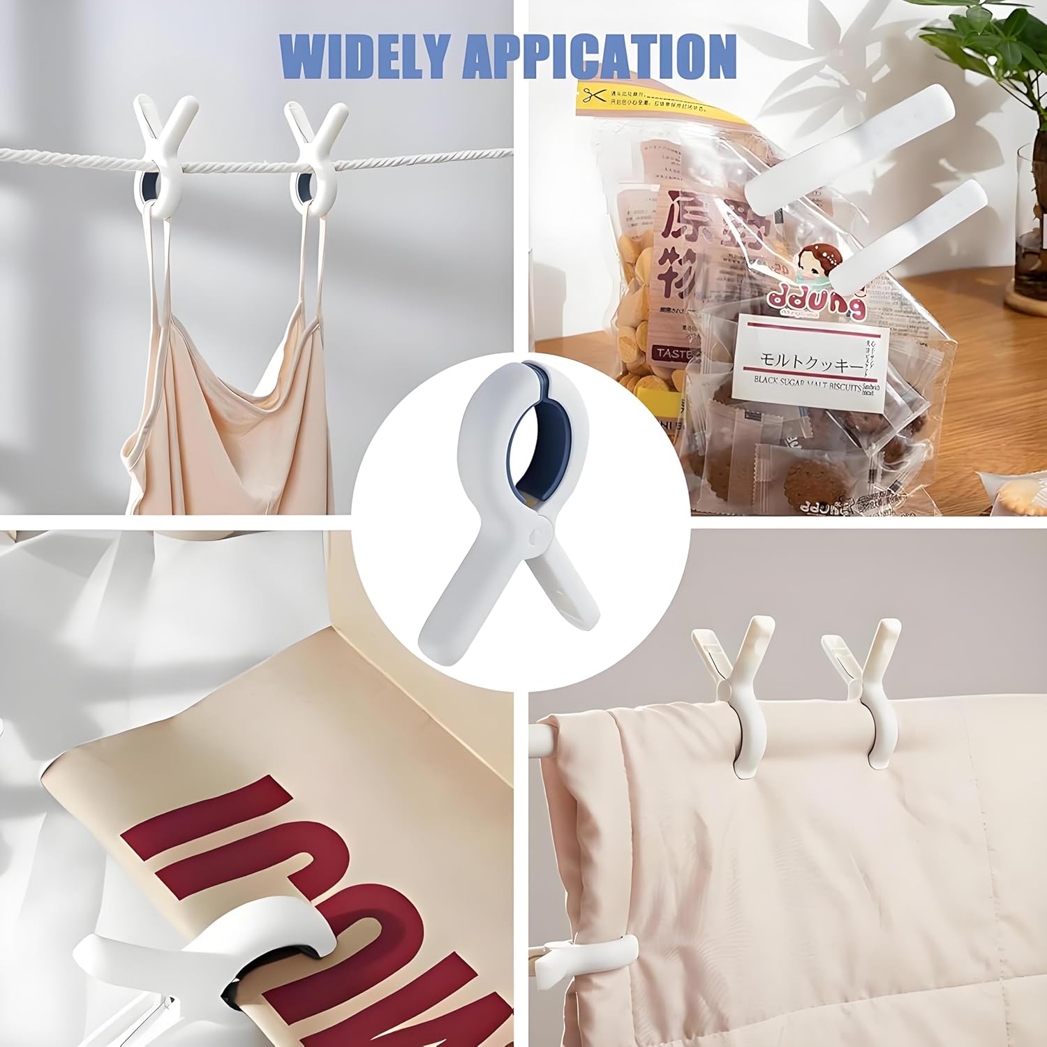 8 grandes pinces à linge, pinces à serviettes, pinces à linge à forte adhérence pour transats, buanderies, plages, piscines, jardins - 5