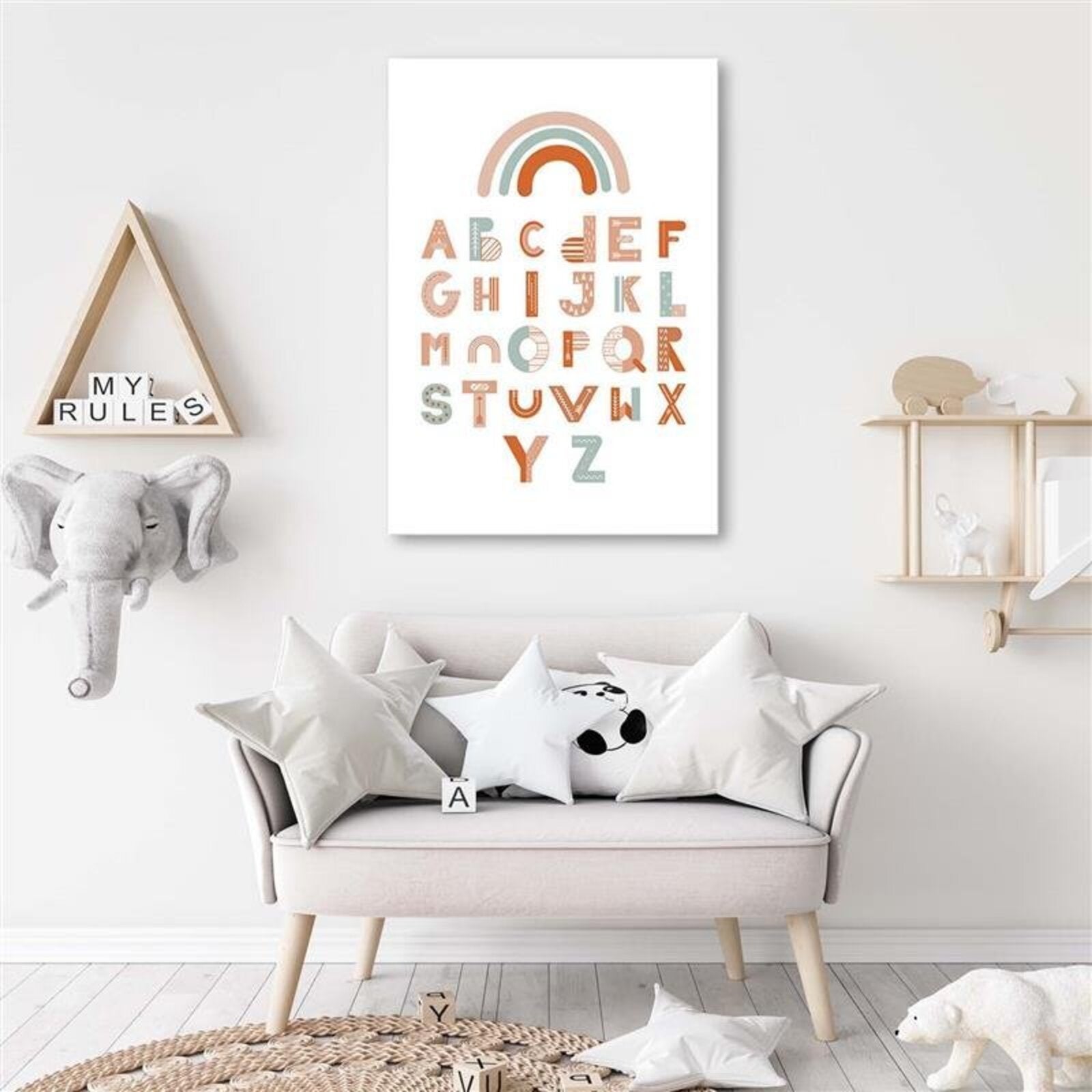 Tableau alphabet - 50 x 70 cm - 3