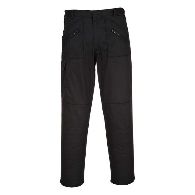 Pantalon de travail robuste avec poches genouillères Action Portwest Noir 34