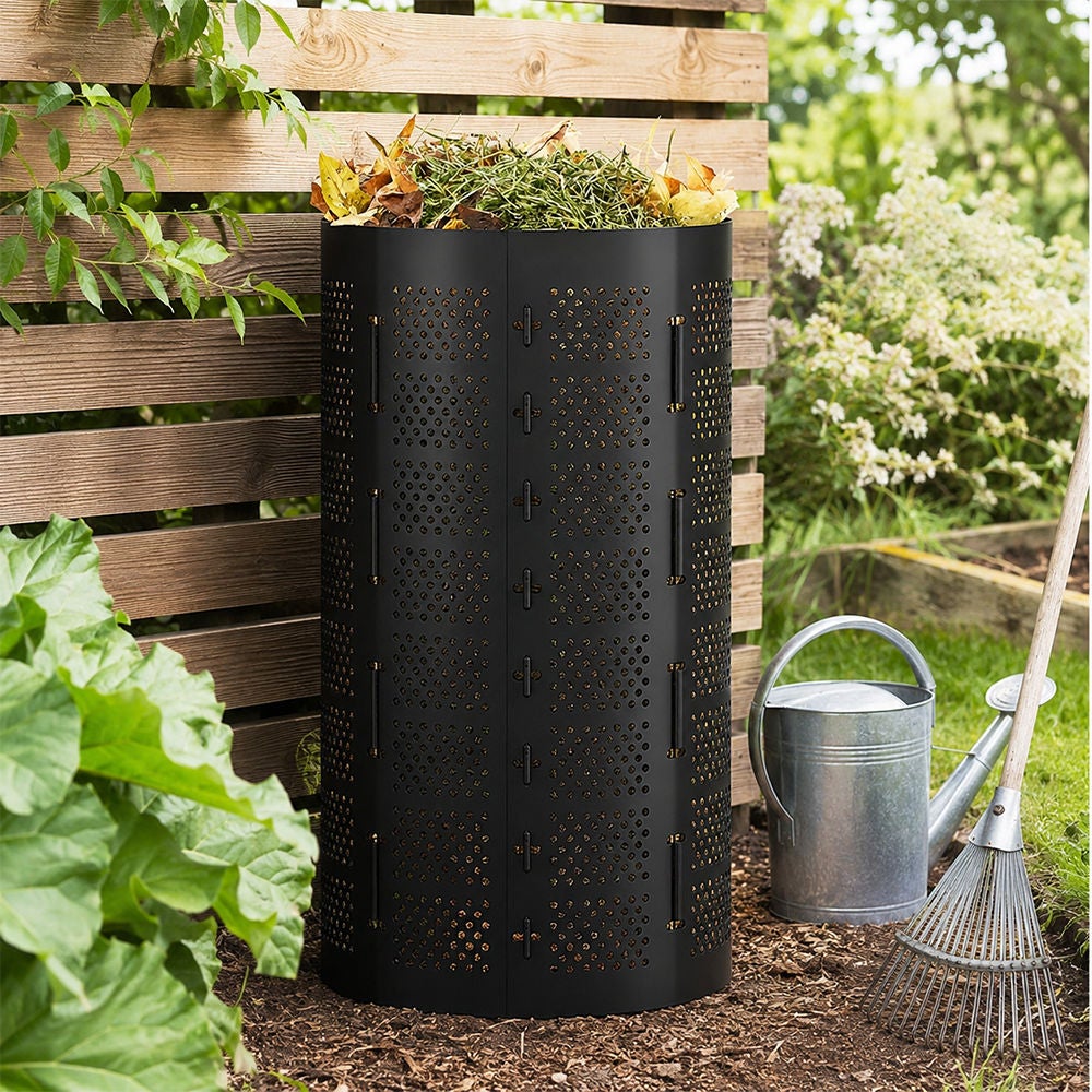 Compostador de jardín de 180 litros - Duradero, fácil de montar, ideal para reciclar - 3