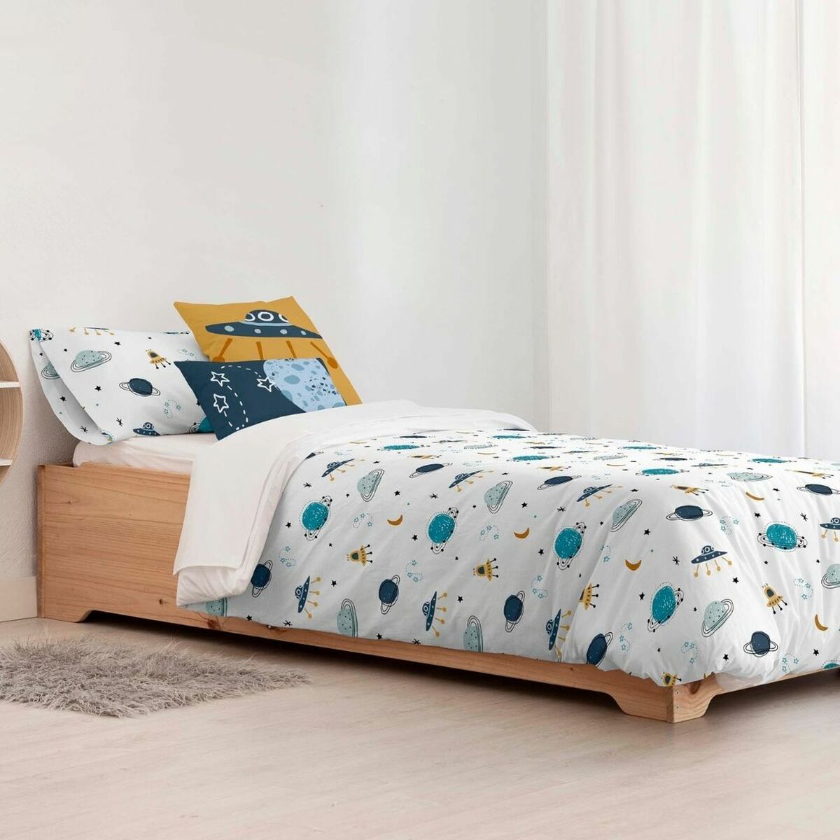 Funda nórdica kids&cotton dayton small blanco 175 hilos 180 x 220 cm 180 x 240 cm