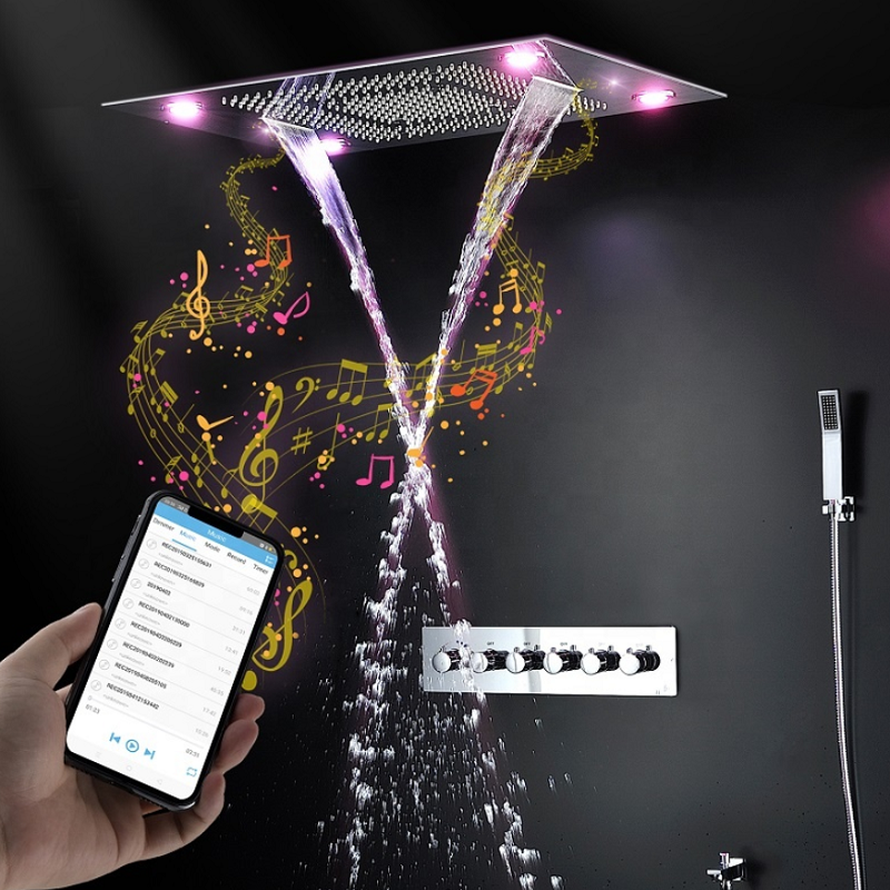 ABAKUHAUS La Musique Rideau De Douche, Notes Rhythm Création, Tissu