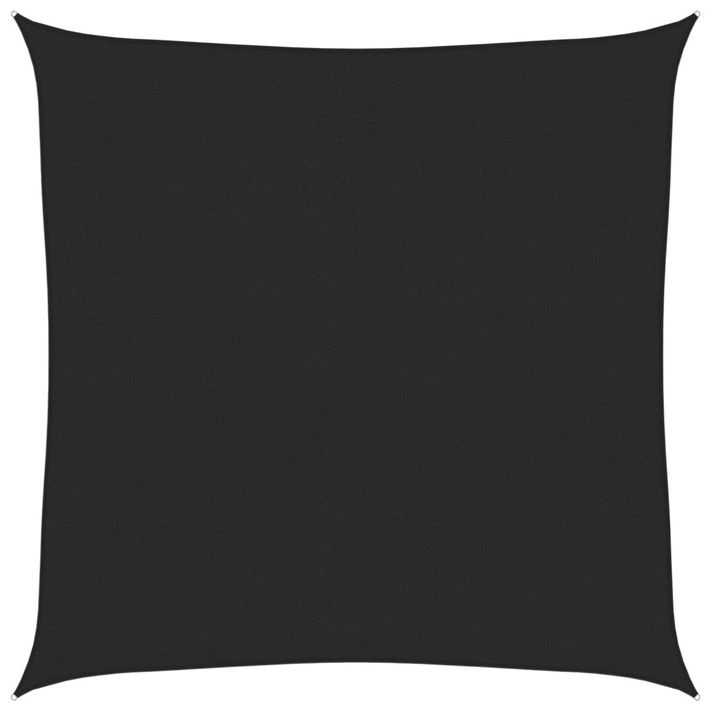 Vela Parasole 160 g/m² Nera 6x6 m in HDPE vidaXL - 2
