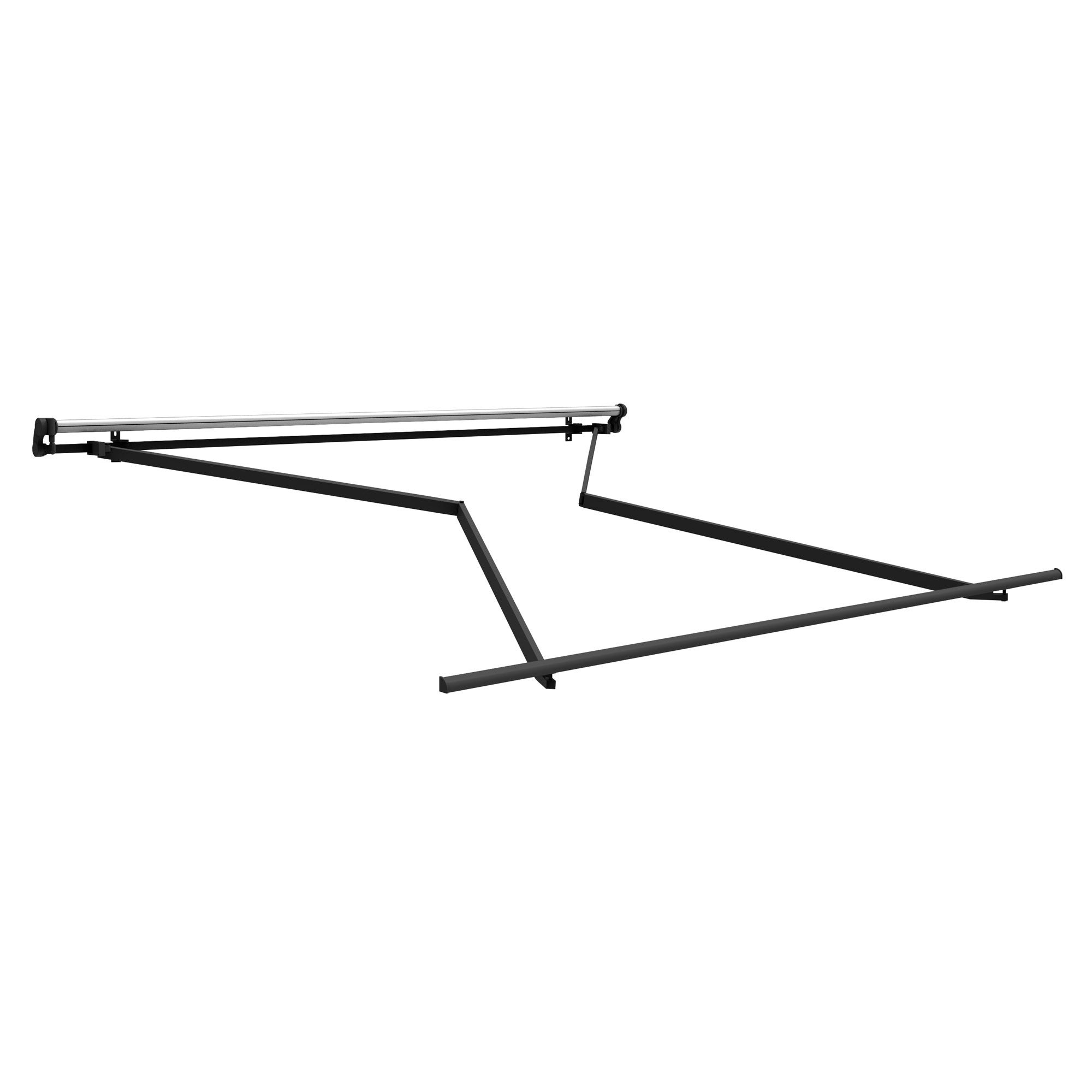 Store banne manuel 3x2,5m Sable Polyester – Structure Aluminium Anthracite Inclinaison Réglable - 7