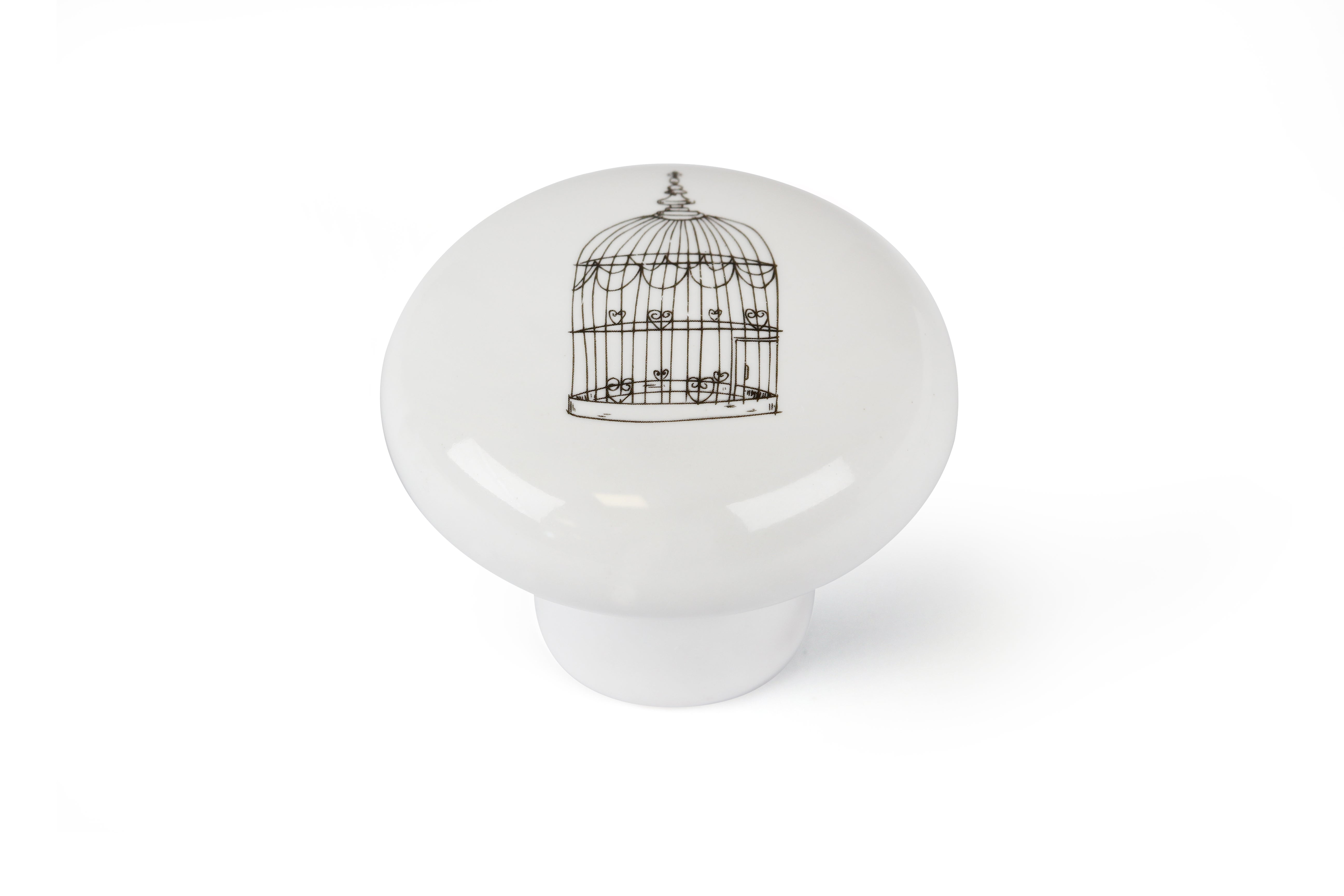 Pomo De Porcelana - 40 Mm De Diámetro - Pomo De Porcelana