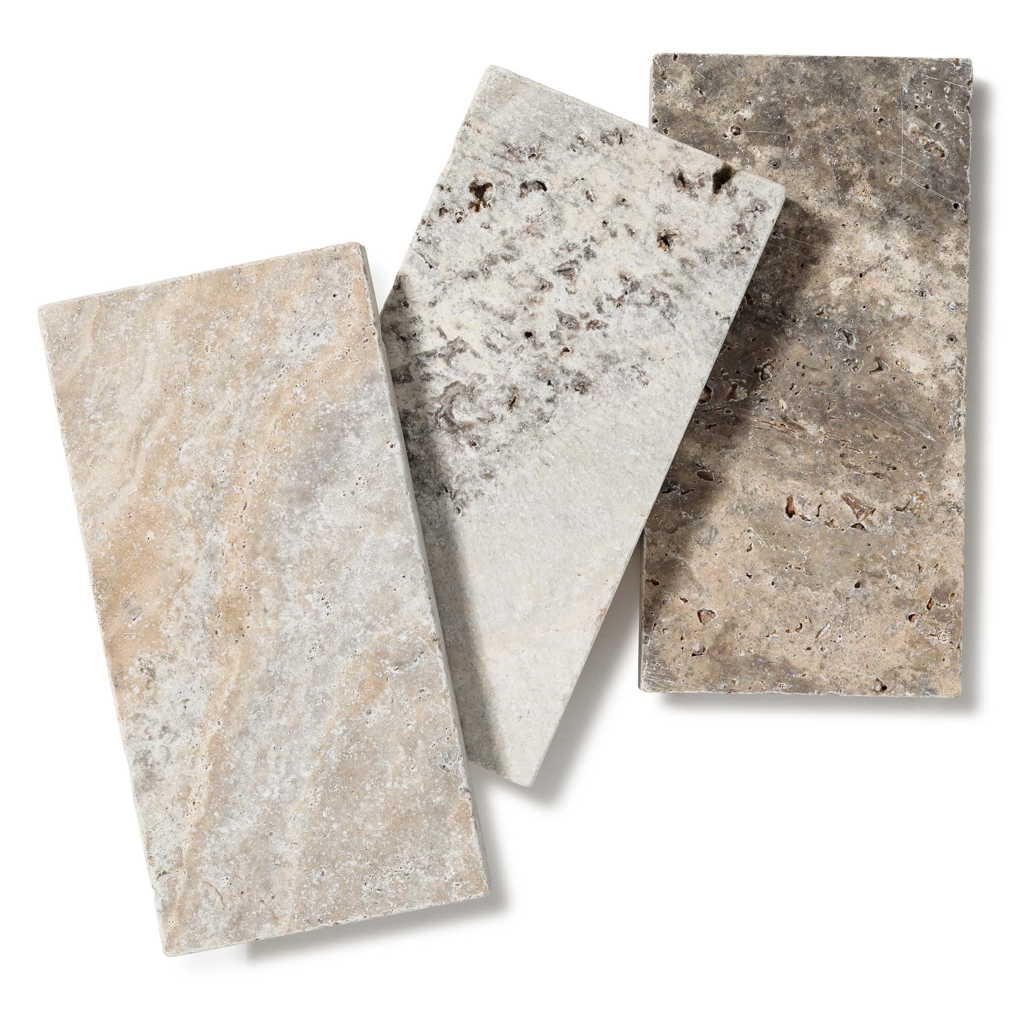 Pavé Travertin Gris Silver 30,5x15,25x3 cm (vendu au m² - 22 pavés/m²) - RO'MA NATURE - 5