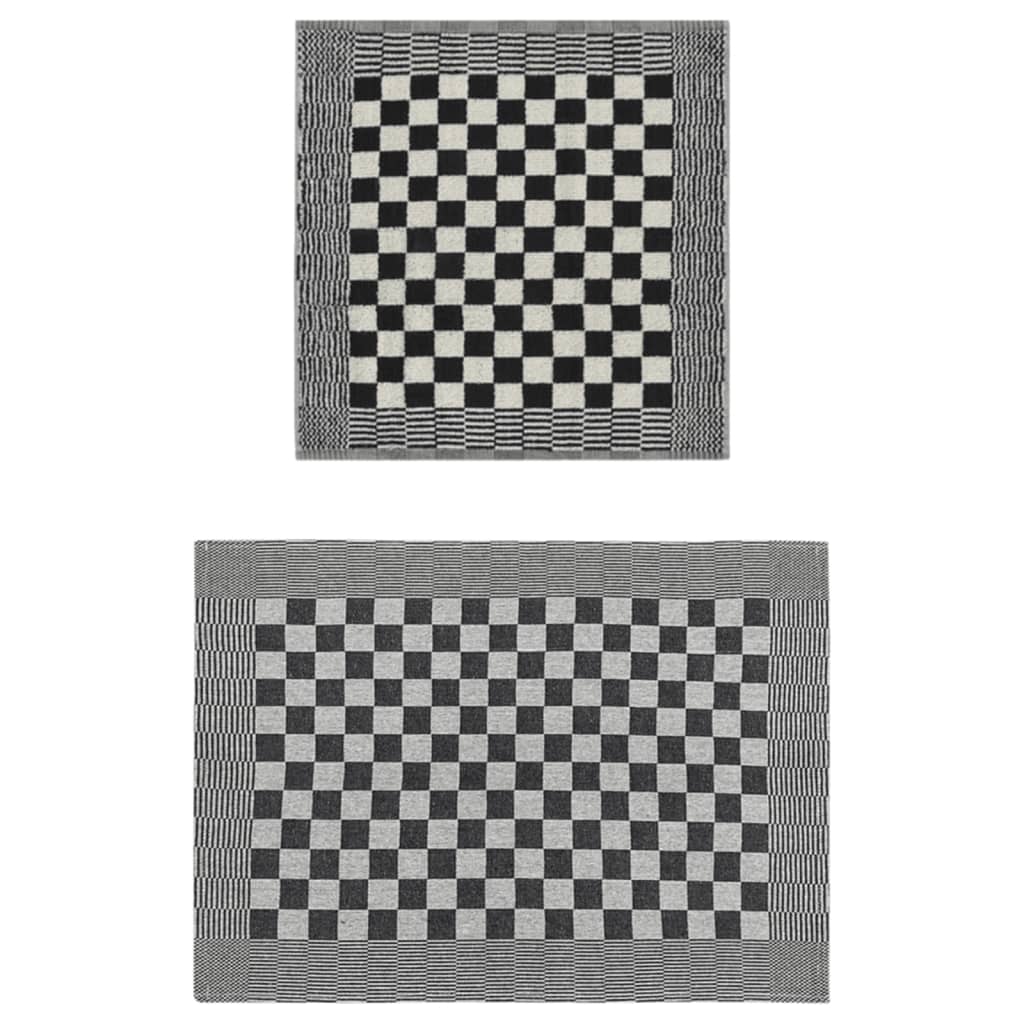 Set 4 Strofinacci Da Cucina In Cotone Bianco 50x100 Cm - ZOLLNER, Qualità 280g/mq