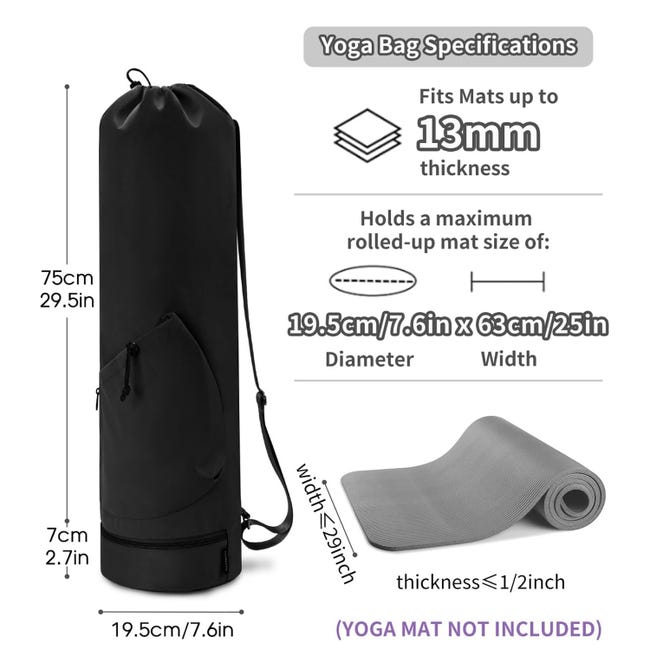 Borsa Yoga Grande YogiiiTotePRO - Portatappetino Con Tasca, Leggera E Spaziosa, Per Palestra E Viaggi - Foto 11