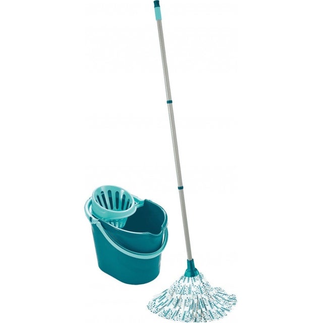 Leifheit set fregona Classic - Conjunto de cubo, escurridor y fregona - 56796