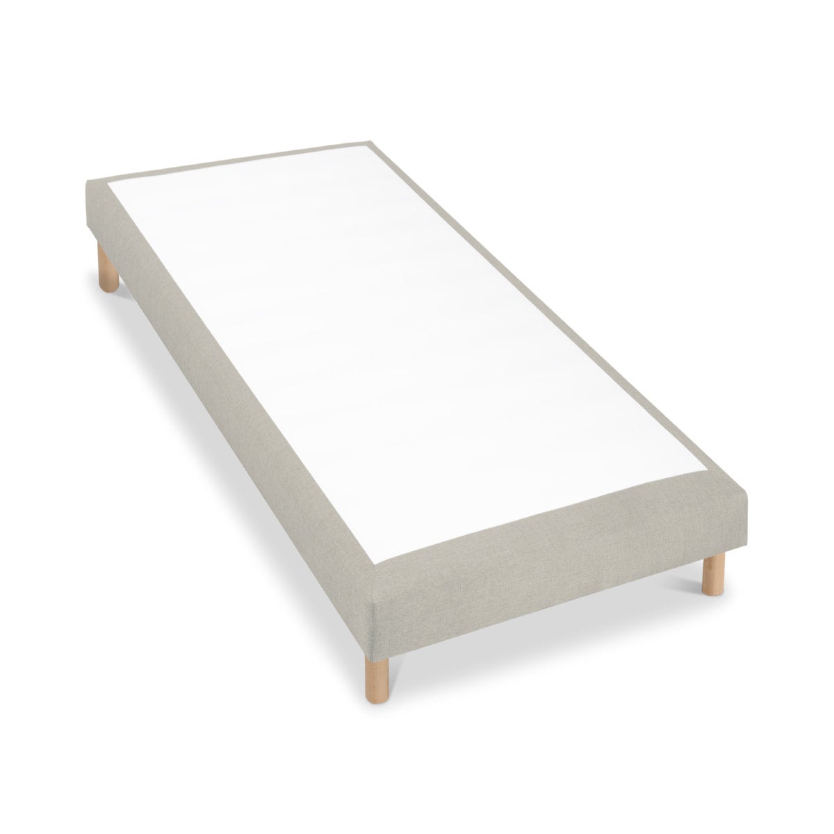 Sommier tapissier Tissu SISAL - Sable - 80x200 | Leroy Merlin