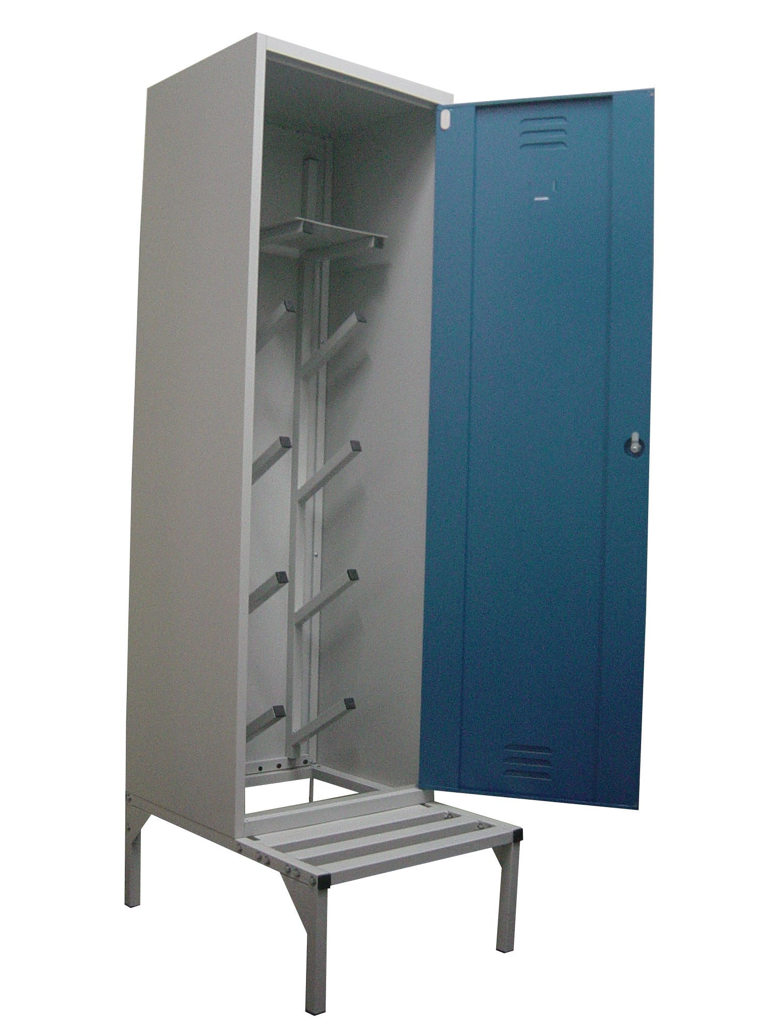 Armadio Ufficio In Metallo Con Serratura 1 Anta E 4 Ripiani - Foto 8